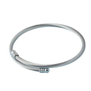 Stainless Steel Silver Wrap Bracelet